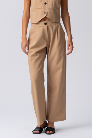 Natalie Vest and Pants (Light Brown) - Package deal
