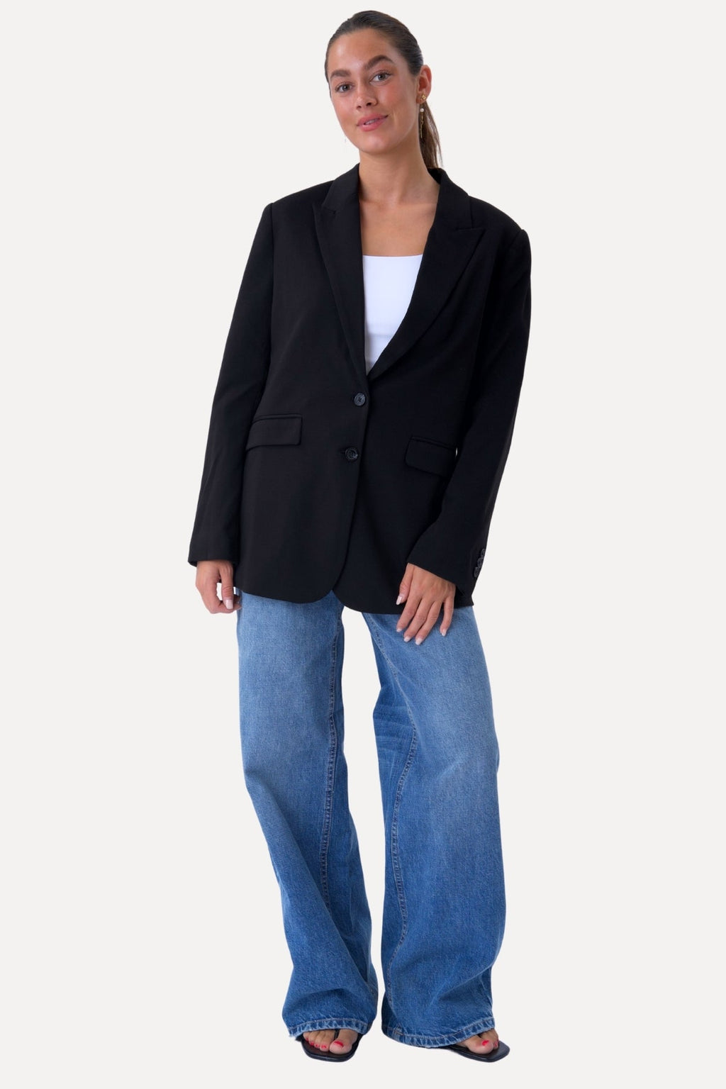 Blazer de corte clásico - Negro