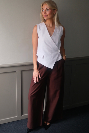 Melissa Wide Pants - Brown