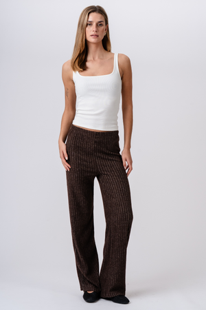Tejido de hiedra Pants - Marrón