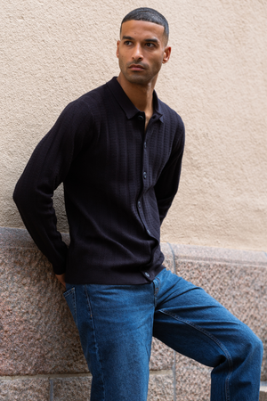 Cárdigan Arthur Knit - Marina oscura