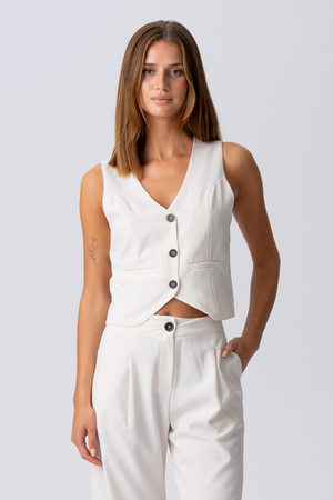 Chaleco natalie - beige ligero