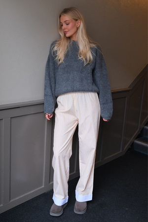 Layla rayado Pants - Amarillo