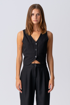 Chaleco natalie - negro