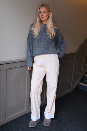 Layla rayado Pants - Amarillo