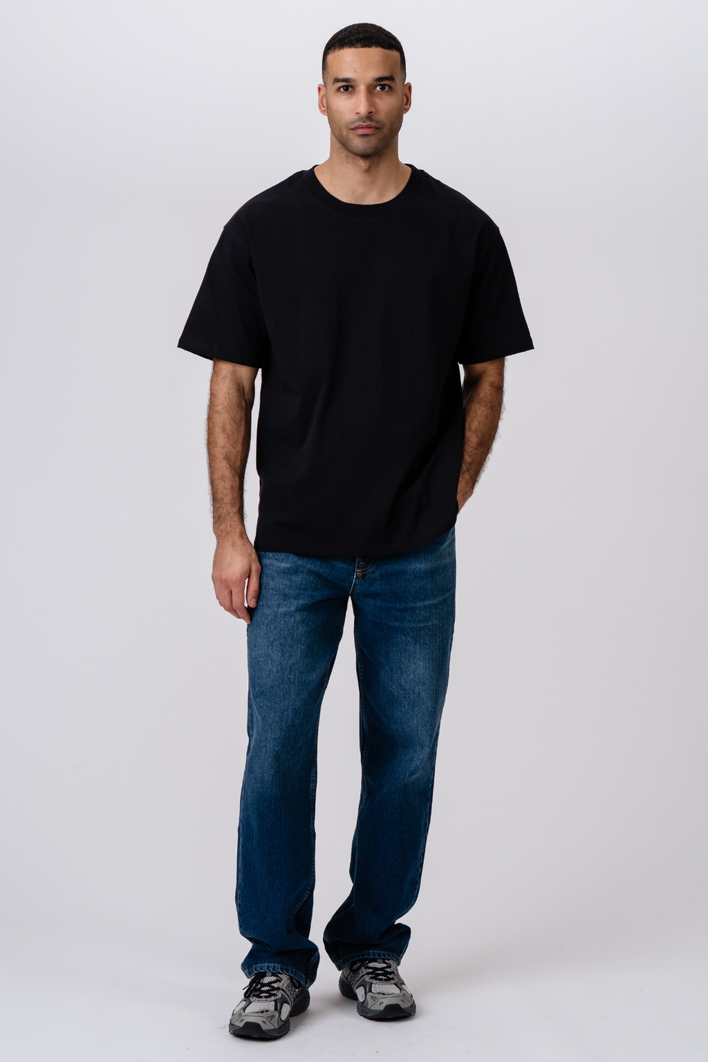 Camiseta Heavy Boxfit - Negro