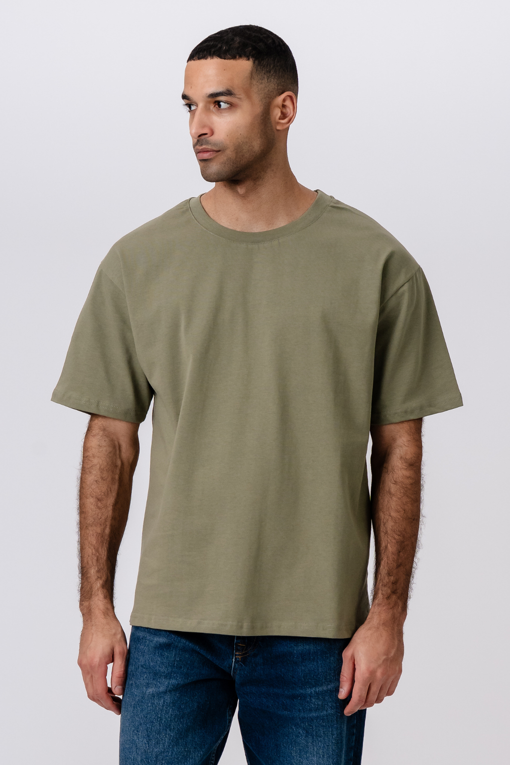 Camiseta Heavy Boxfit - Oliva