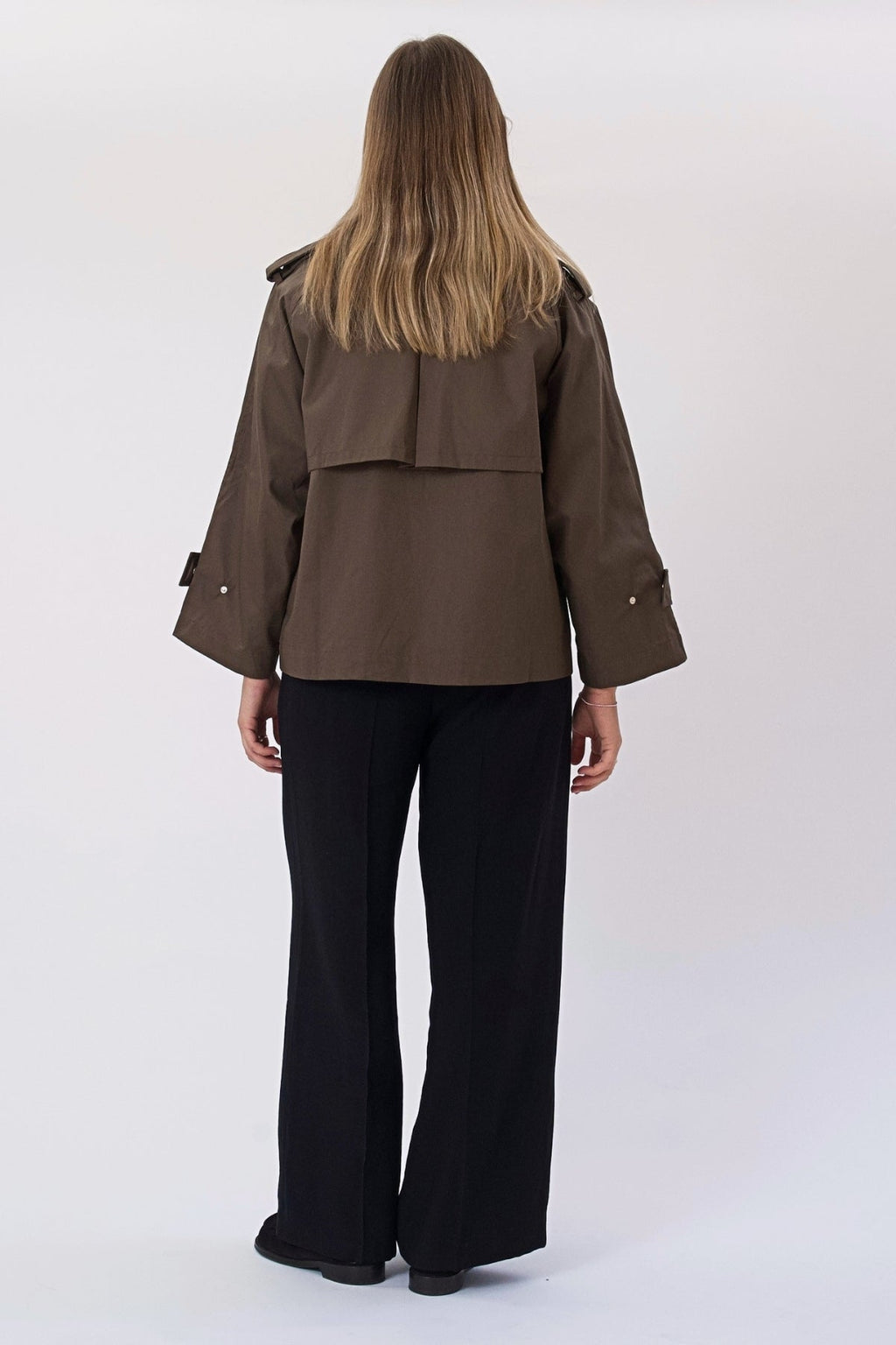 Elara Short Trenchcoat - Brown