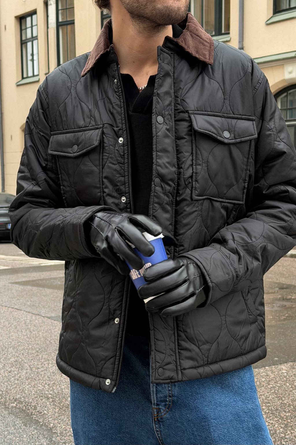 Chaqueta acolchada - Negra