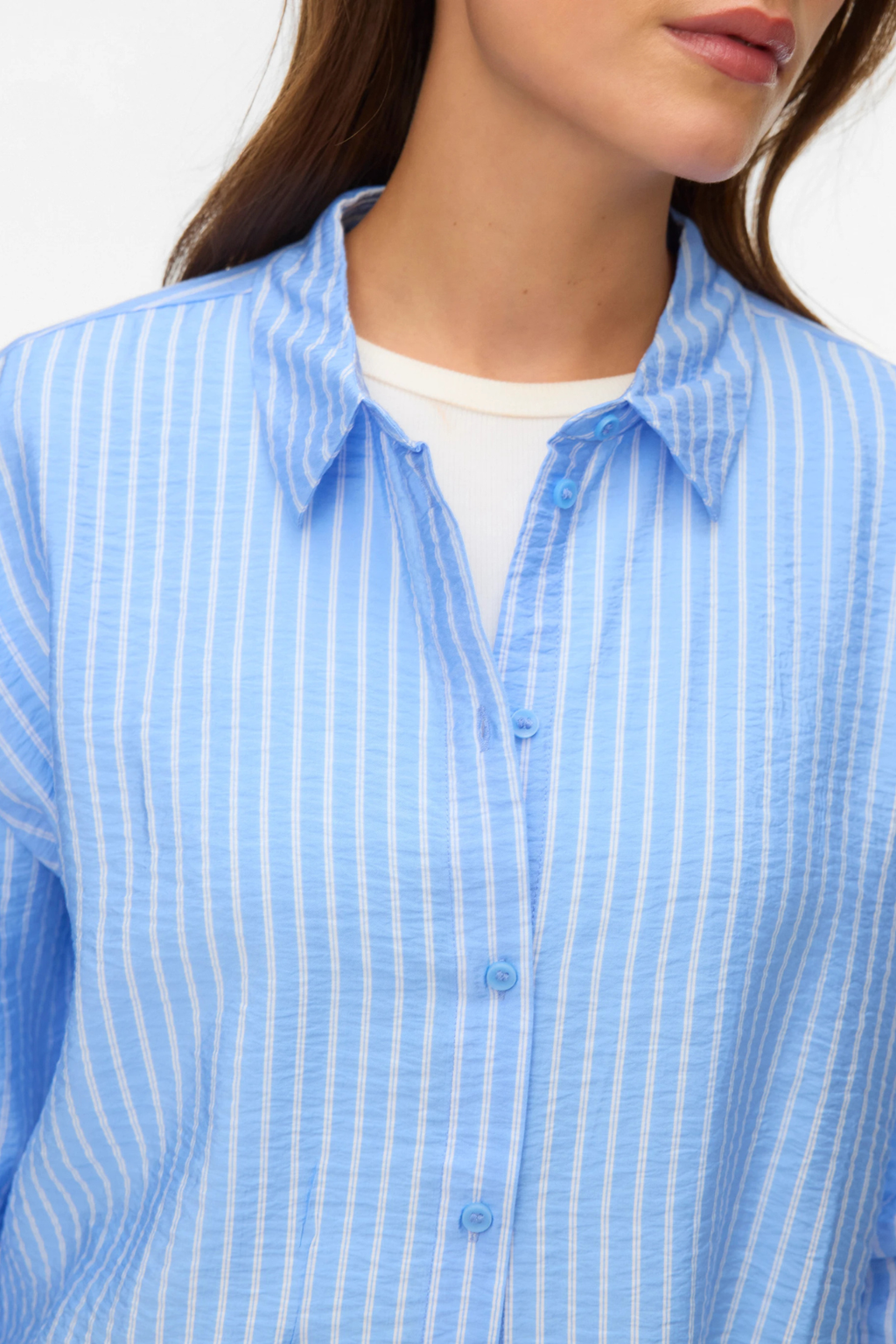 Camisa Kaja LS - Vista Blue Sandra