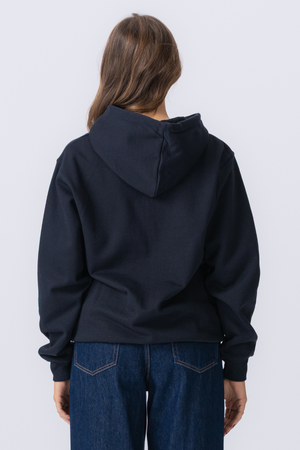 Basic Zip Hoodie - Dark Navy