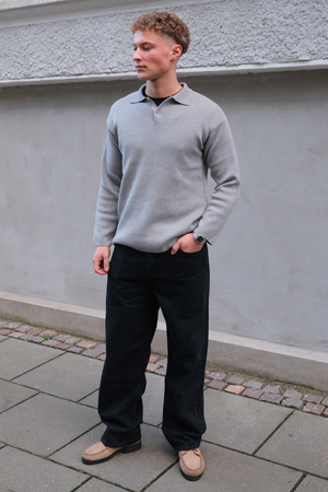 Guillermo Regular Vaqueros - Negro liso