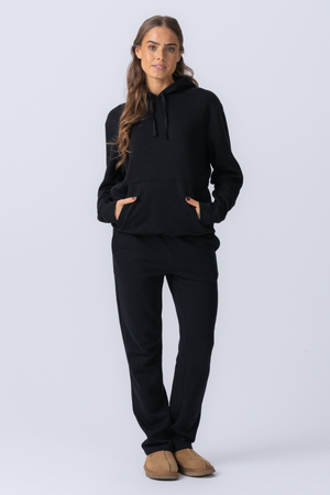 Sudadera con capucha esencial - Negro