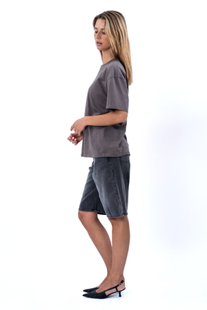 Camiseta Heavy Boxfit - Gris oscuro