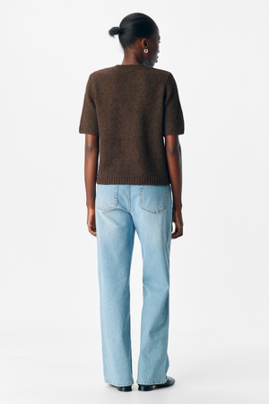 Aggia S/S Girlor de punto - Sell Brown