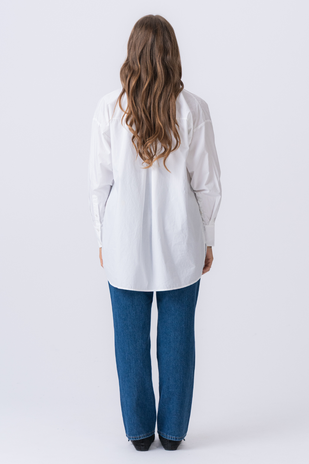 Camisa de gran tamaño - White