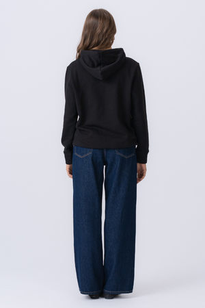 Sudadera sudadera con sudadera - negro