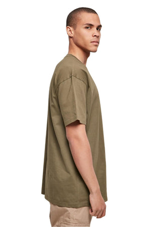 Pesado Oversized Camiseta - Oliva