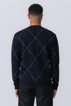 Isaac Wool Knit - Marina oscura
