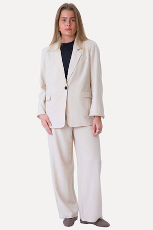Blazer de gran tamaño - Beige