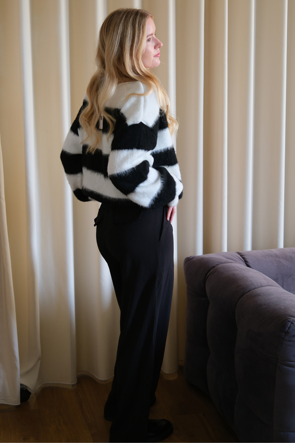 Emma Pants Suelto - negro