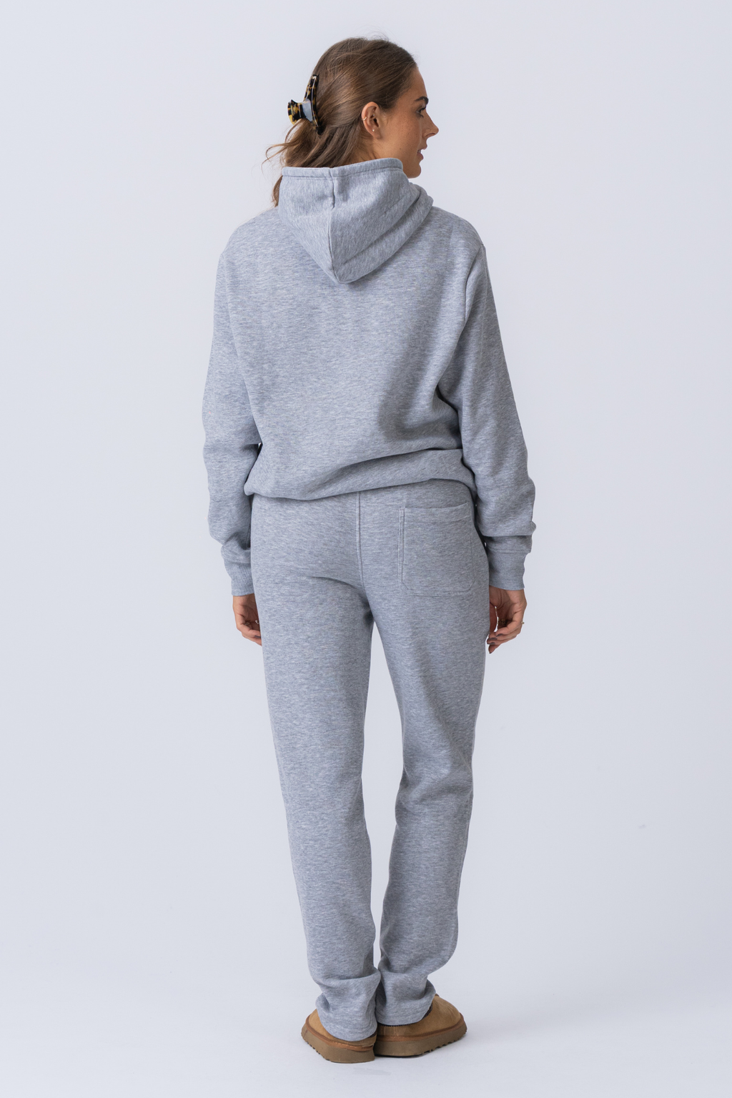 Sudadera con capucha Essential para mujer - Gris