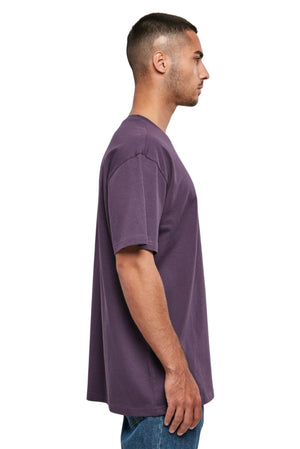 Pesado Oversized Camiseta - Noche morada