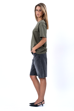 Camiseta Heavy Boxfit - Oliva