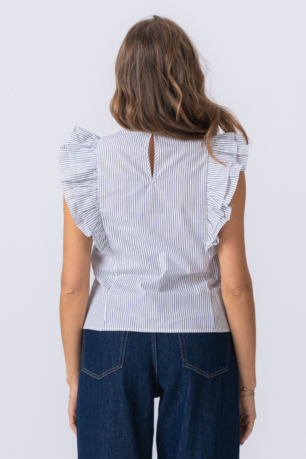 Aila Top - Snow White / Black