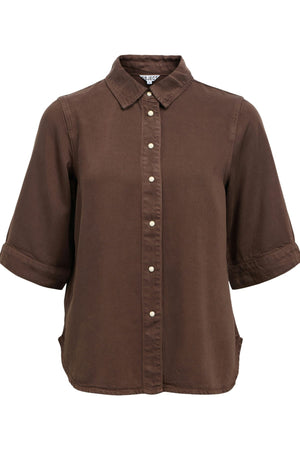 Top vaquero Frame - Marrón Sello