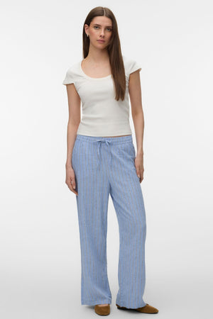 Linn Pants - Cornflower Blue/LIVA Navy