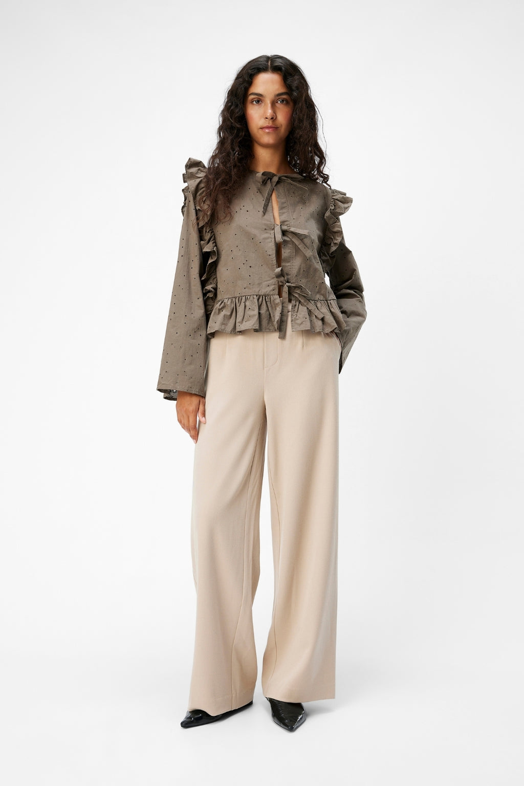 Lisa Wide Pants - Humus