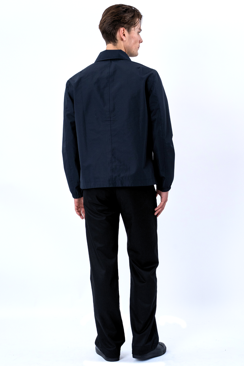 Chaqueta corta con cremallera - Azul marino