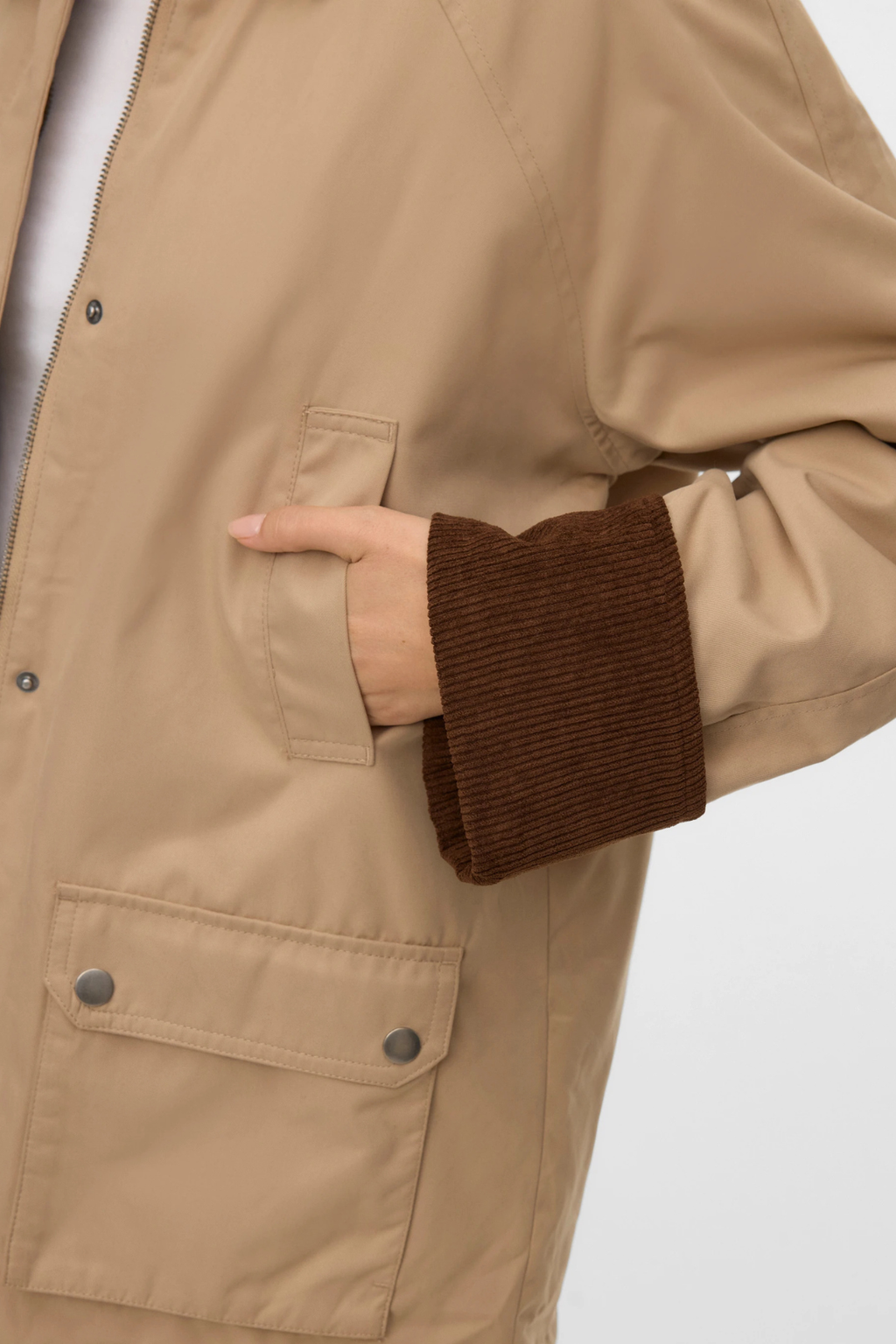 Jacket Gales - Mink plateado