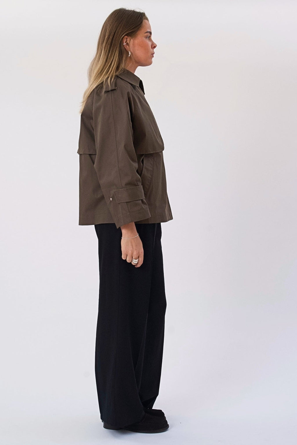 Elara Short Trenchcoat - Brown