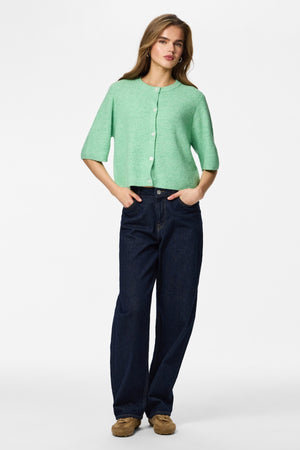 Cárdigan de punto con cuello redondo Silly - Sprucestone Melange