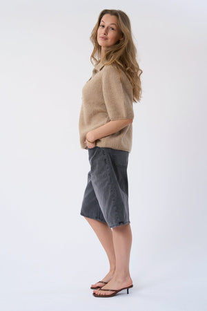 Alba Polo Knit - Beige