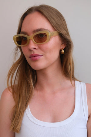 Gafas de sol de saga - beige