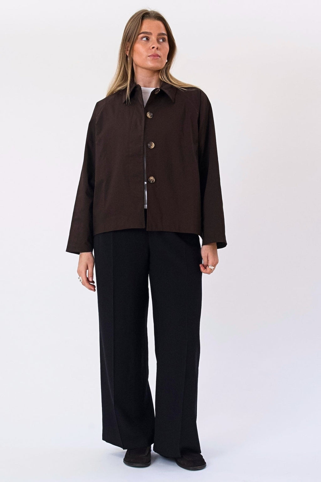 Chaqueta corta Mavis - Marrón oscuro