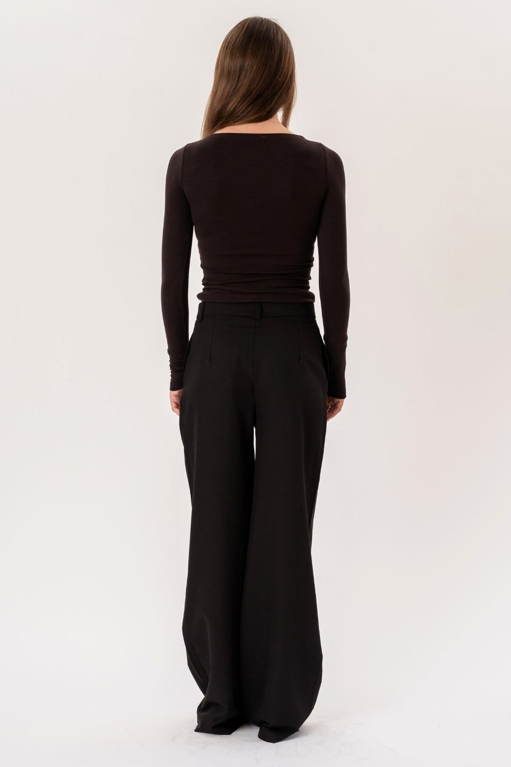 rosalía ancho Pants - Negro