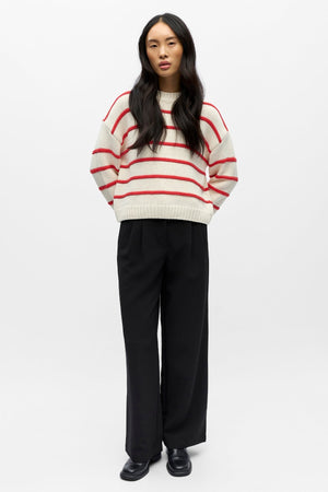 Jersey de punto Oda - Birch Poinsettia