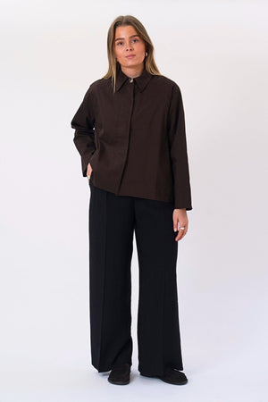Chaqueta corta Mavis - Marrón oscuro
