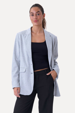 Blazer de corte clásico - Gris claro