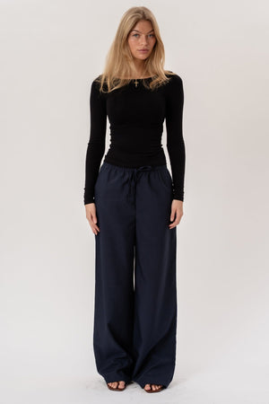 Anastasia Wide Pants - Navy