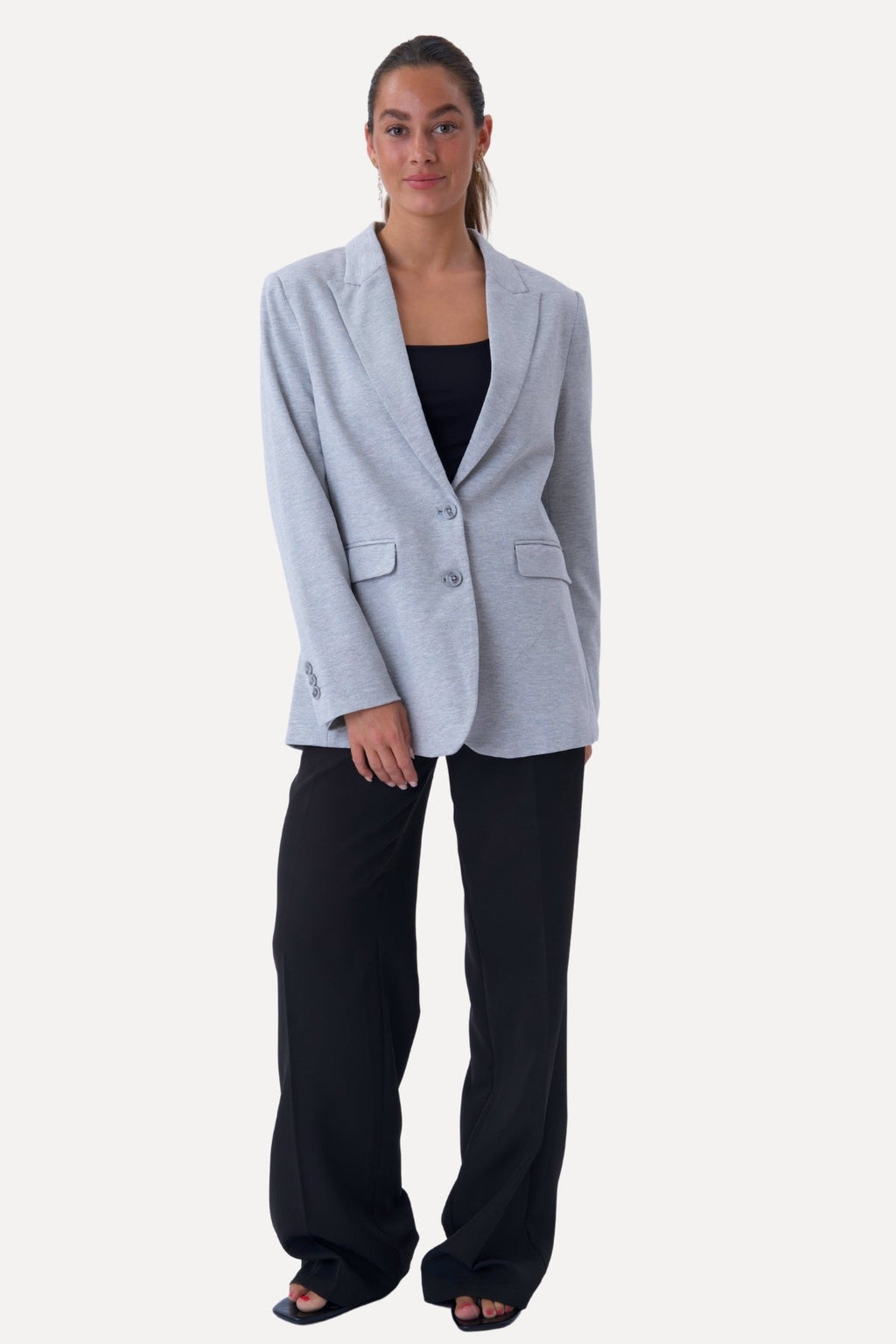 Blazer de corte clásico - Gris claro