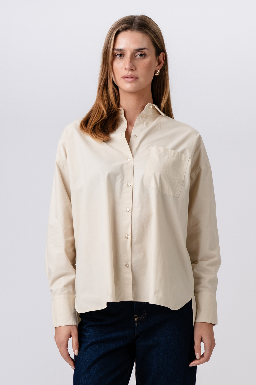 Relaxed Shirt - Beige