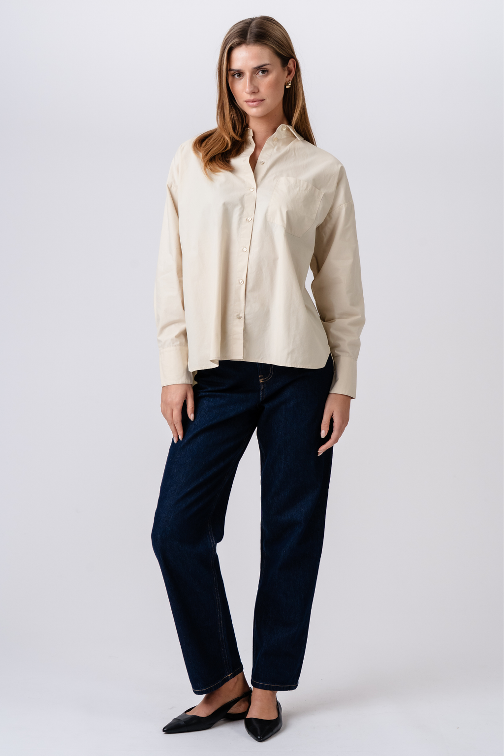 Relaxed Shirt - Beige