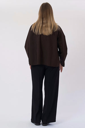 Chaqueta corta Mavis - Marrón oscuro