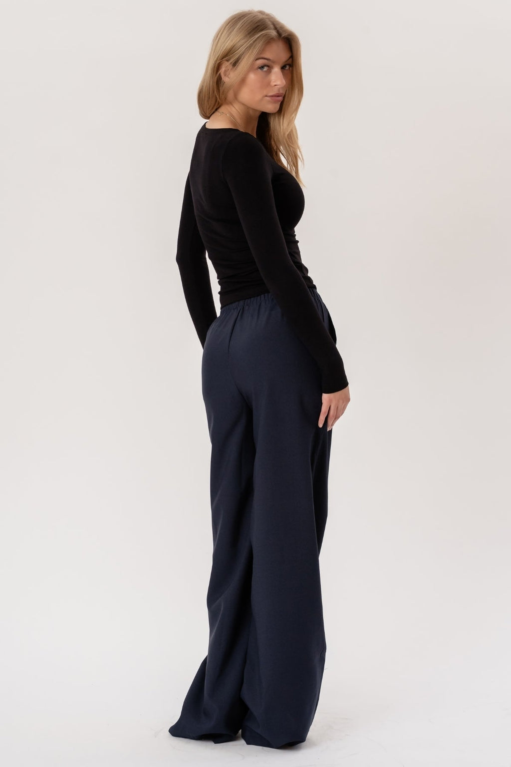 Anastasia Wide Pants - Navy