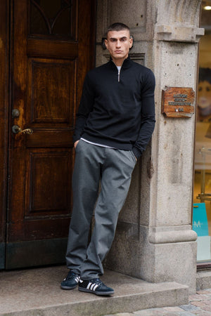 Performance Pants Wide - Melange Grey